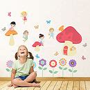 fairy garden children's wall stickers by parkins interiors | notonthehighstreet.com