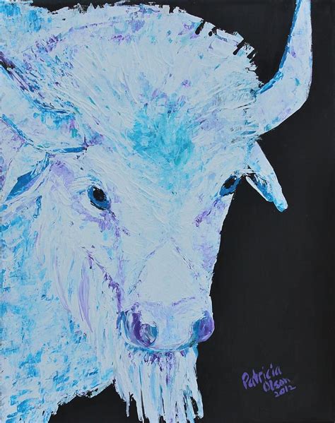 White Buffalo Painting by Patricia Olson - Fine Art America