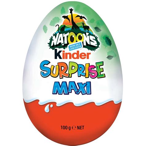 Kinder Maxi Surprise White Easter Egg Natoons 100g | BIG W