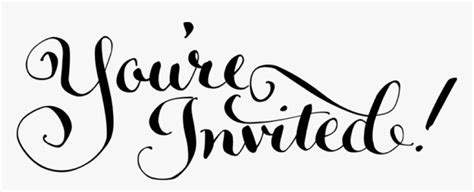 Youre Invited To A Wedding Clipart - You Are All Invited, HD Png Download - kindpng