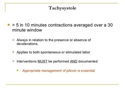 Uterine Tachysystole ... Contractions, Spontaneous, Nursing School ...