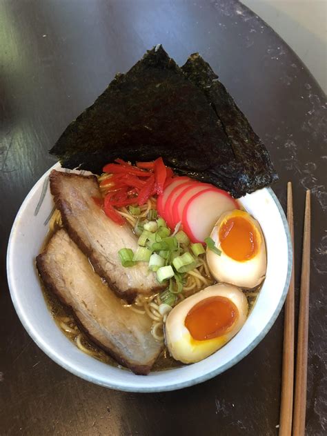 Homemade shoyu ramen and toppings : r/ramen