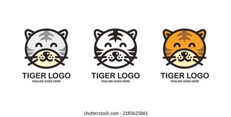 Tiger Face Logo Design Vector Stock Vector (Royalty Free) 2183625861 | Shutterstock