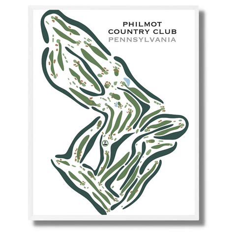 Philmont Country Club, Pennsylvania Golf Course Maps and Prints - Golf ...