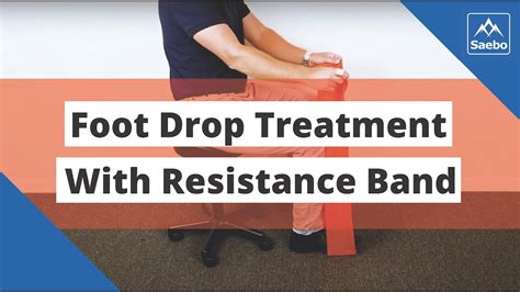 Foot Drop Treatment with Resistance Band - For Walking, Gait, and Function - YouTube