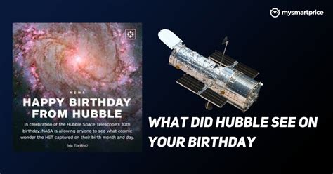 What Did Hubble See on Your Birthday? Find Out Using New NASA's Web ...