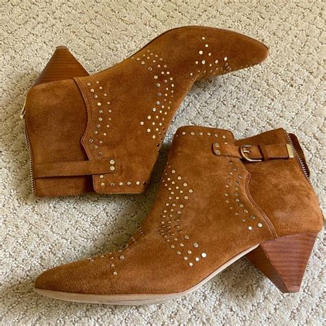 Joie | Shoes | Joie Tan Suede Low Ankle Booties | Poshmark