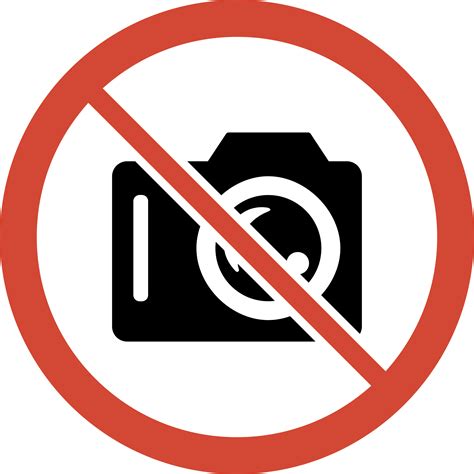 Clipart - No Camera Sign