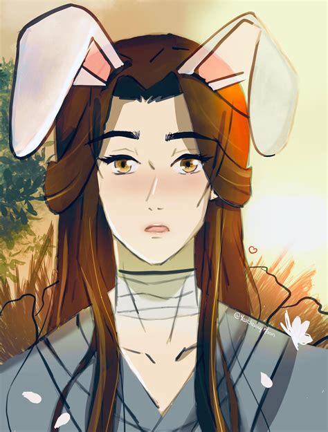 « Lost bunny Xie Lian, if found, bring back to Hua Cheng » 🐰🥕 - This is my first digital drawing ...