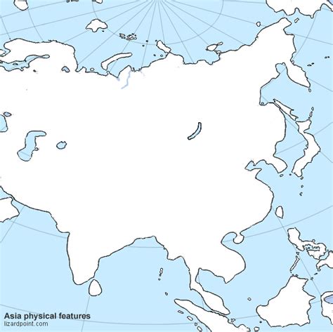 Customize a geography quiz - Asia physical features | Lizard Point