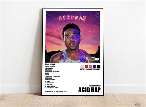 Chance the Rapper Acid Rap Poster Album Cover Poster | Etsy