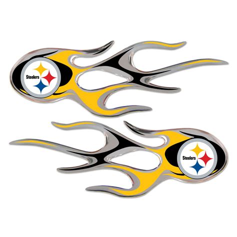 Pittsburgh Steelers NFL Flame Graphic Decals - Dragon Sports