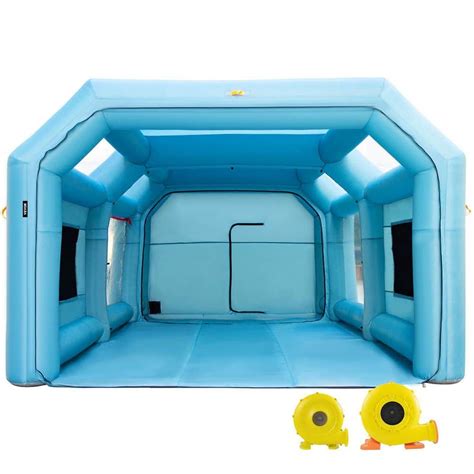 VEVOR Portable Inflatable Paint Booth 26 ft. x 13 ft. x 10 ft. Inflatable Spray Booth Car Paint ...