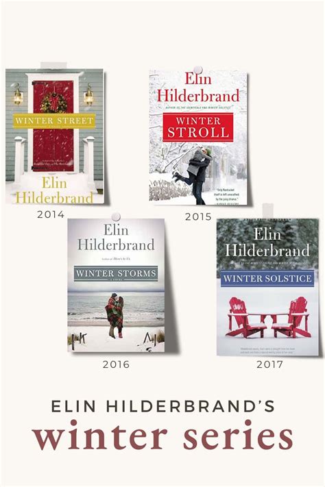 Guide to Elin Hilderbrand's Winter Series of Christmas Books