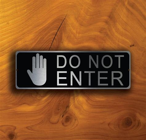 DO NOT ENTER Sign, Do Not Enter Sign, Door Signs, Do Not Enter Door Sign, Keep Out Sign ...