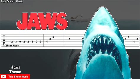 Jaws - Theme Guitar Tutorial - YouTube