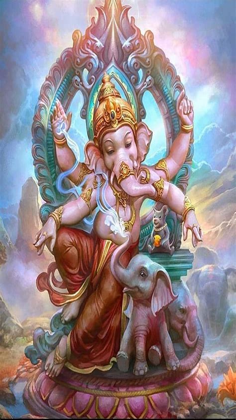 Shri Ganesh, ekdanta, gajanan, ganadhish, ganpati, ganray, lambodar, vighnaharta, HD phone ...