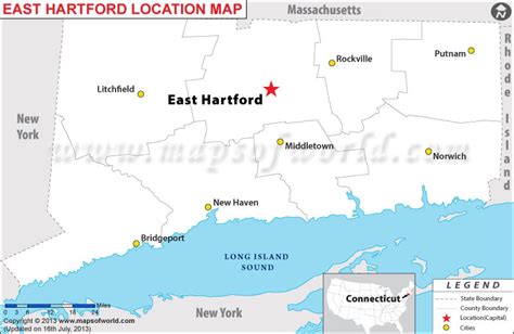 Where is East Hartford Located in Connecticut, USA