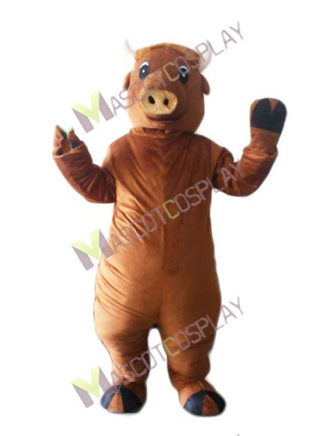 Realistic Kubanochoerus Buffalo Mascot Costume