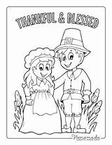 Thanksgiving Pilgrims Coloring Pages sketch template