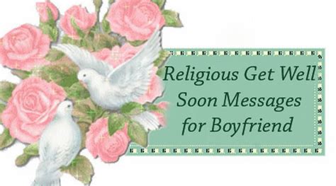 Religious Get Well Soon Messages for Boyfriend