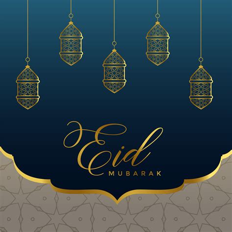 islamic eid mubarak background with golden lamps - Download Free Vector Art, Stock Graphics & Images