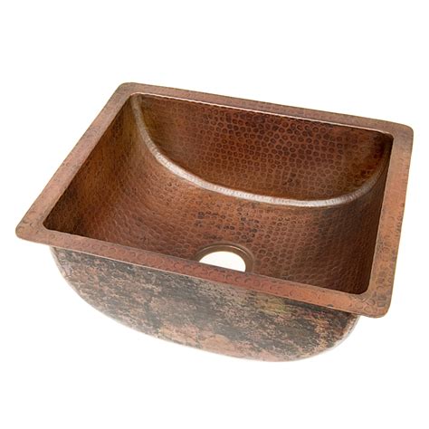 Hammered Barrel Copper Bar Sink