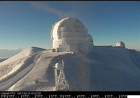 Snow Greets Morning On Hawaii Island