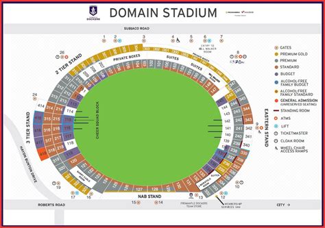 Optus stadium map