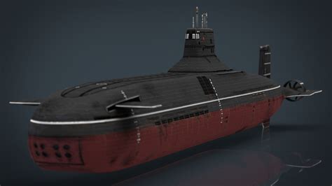 Submarine Typhoon-class 3D asset | CGTrader