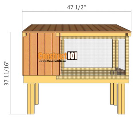 Rabbit Hutch Plans - Step-By-Step Plans - Construct101