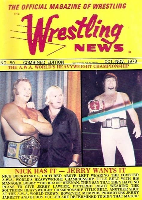 Bobby Heenan, Nick Bockwinkel | Wrestling news, World heavyweight championship, Bobby heenan