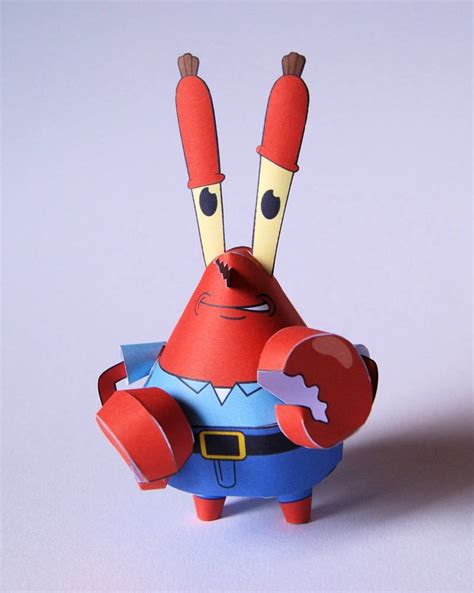 Mr. Krabs Papercraft by kamibox | Spongebob crafts, Paper crafts, Paper ...