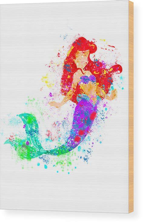 Ariel Watercolor Painting at GetDrawings | Free download