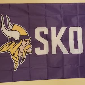 Minnesota Vikings SKOL 3 X 5 Flag 148 - Etsy