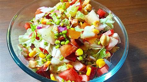 प्रोटीन सलाद | Protein salad | Weight Loss Recipe | Healthy Recipes for Weight Loss | Sprout ...