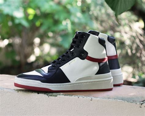 Saint Laurent | Leather sneakers, Saint laurent, Sneakers