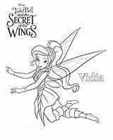 Tinkerbell Vidia Coloring Pages sketch template
