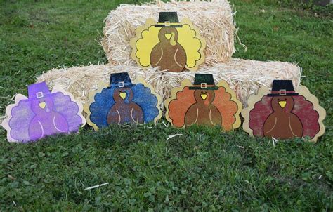 Thanksgiving Turkey Outdoor Decorations Turkey Yard Stakes | Etsy