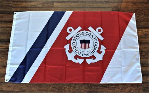 Flags 43533: Uscg United States Of America Coast Guard Banner Flag 1790 American 3X5 Military ...