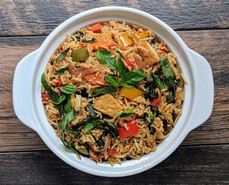 Vegan Thai Basil Fried Rice Recipe