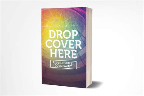 5 x 8 Paperback Novel Template - Covervault | Book cover mockup, Book cover template, Book cover ...