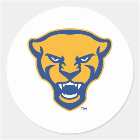 Pitt Panthers Logo Classic Round Sticker | Zazzle.com