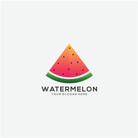 watermelon design illustration logo template 16701385 Vector Art at ...