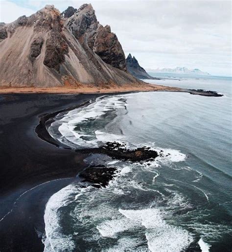 Black sand dunes in Stokksries, just south of Iceland's Vestrahorn Mountain | Places to travel ...