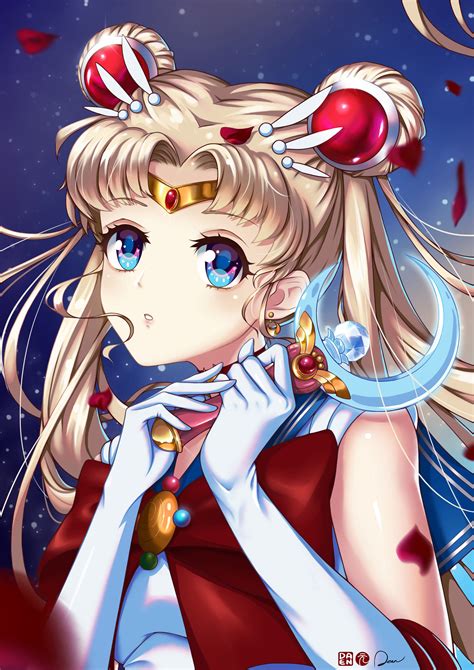 ArtStation - sailor moon fan art