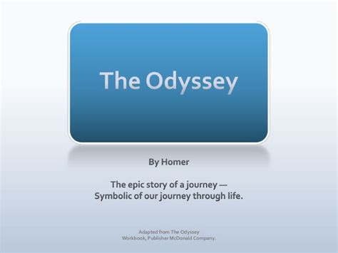 Odyssey 04—Overview of the Odyssey | Odyssey, Archetypes, Hero's journey