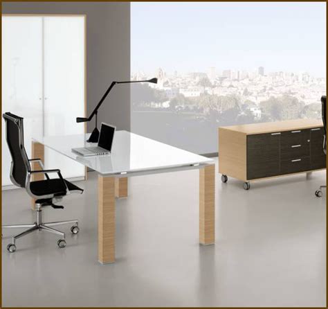 3D Model Component Slice Of Furniture Executive Desk Glass - Great Architecture