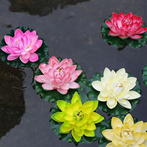 Popular Floating Lotus Flowers-Buy Cheap Floating Lotus Flowers lots from China Floating Lotus ...