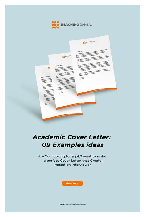 Academic Cover Letter: 09 Examples ideas – Reaching Digital